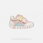 GEOX ΚΟΡΙΤΣΙ SNEAKERS B3558A 01454 C8343 ΡΟΖ/ΝΕΡΟ ΤΗΣ ΘΑΛΑΣΣΑΣ